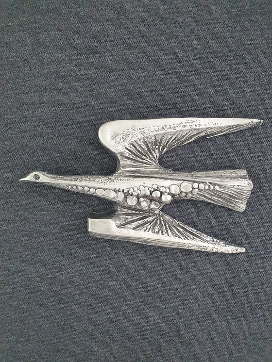 Image 1 of Brutalist Wandsculptuur Vogel