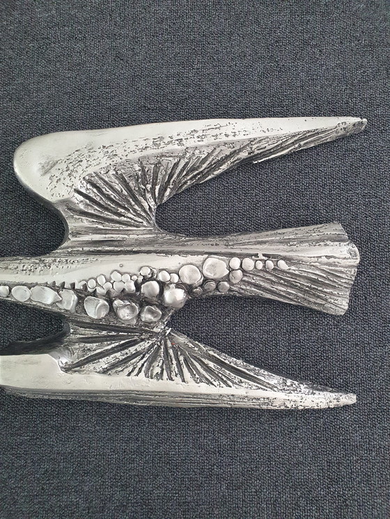 Image 1 of Brutalist Wandsculptuur Vogel