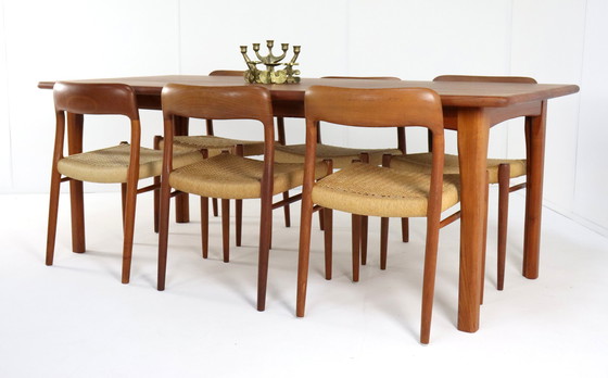 Image 1 of Dyrlund Rechthoekige Eettafel Massief Teak 'Resen' 