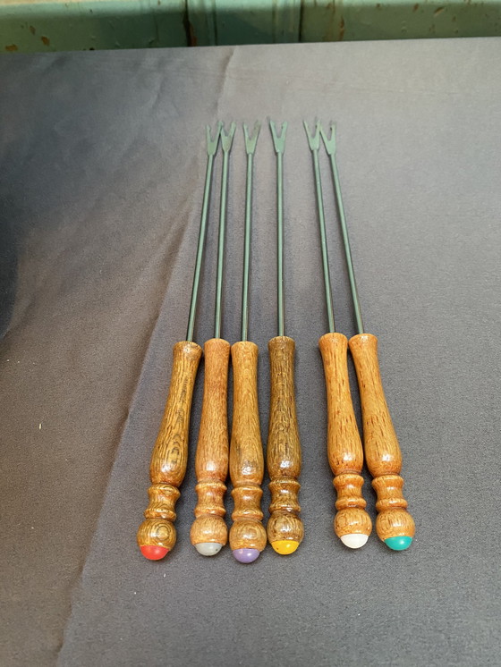 Image 1 of Le Creuset Vintage Fondueset Met Bijbehorende Borden