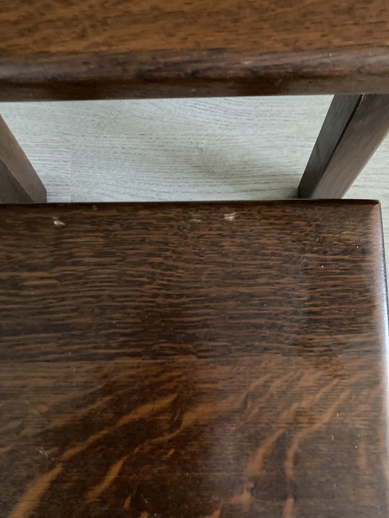 Image 1 of 2x Vintage mimiset bijzettafels