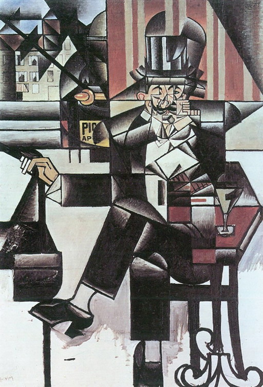 Juan Gris   ----Man In Cafe