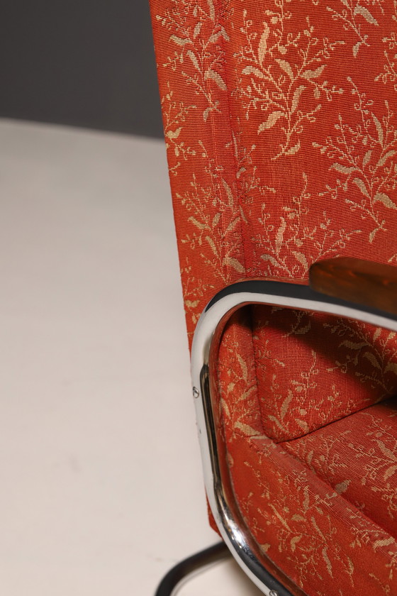 Image 1 of Functionalistische gestoffeerde fauteuil van Mücke-Melder 1930, Tsjecho-Slowakije