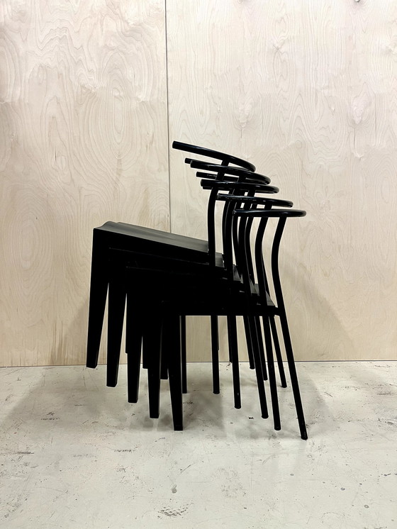 Image 1 of 17x Kartell dr. Glob stoel by Phillipe Starck - zwart