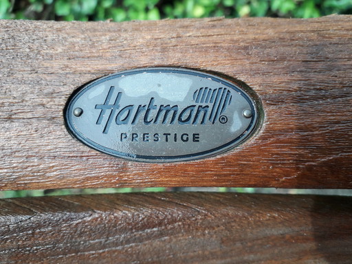 2 Hartman Prestige teakhouten standenstoelen, inklapbaar