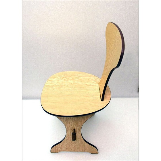 Image 1 of Paar vintage Italiaanse stoelen in formica, jaren 1960