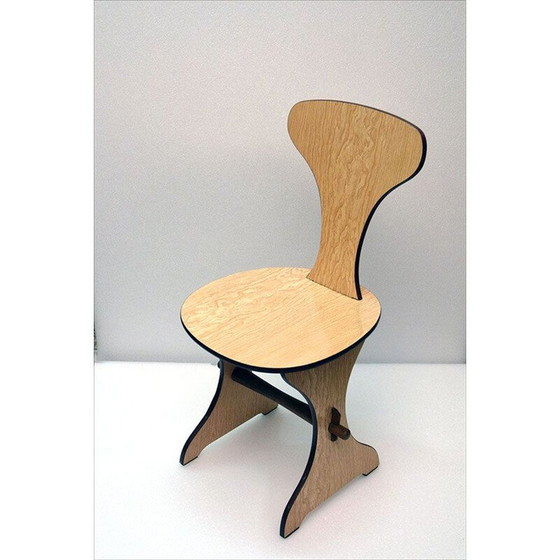 Image 1 of Paar vintage Italiaanse stoelen in formica, jaren 1960
