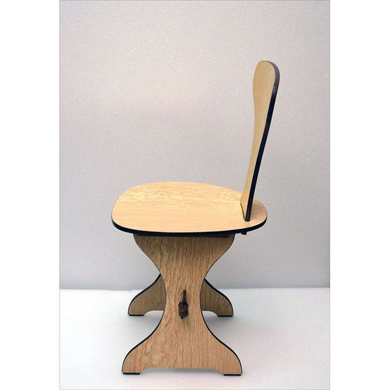 Image 1 of Paar vintage Italiaanse stoelen in formica, jaren 1960