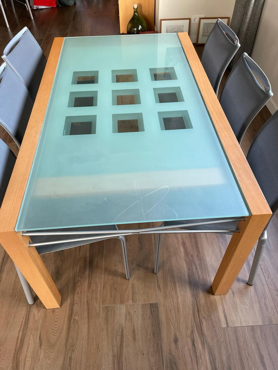 Image 1 of Ligne Roset eettafel glas