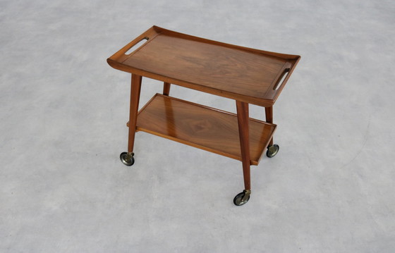 Image 1 of Vintage Zweedse Bijzettafel/Trolley