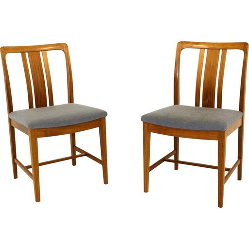 Vintage walnoten stoelen Zweden 1960