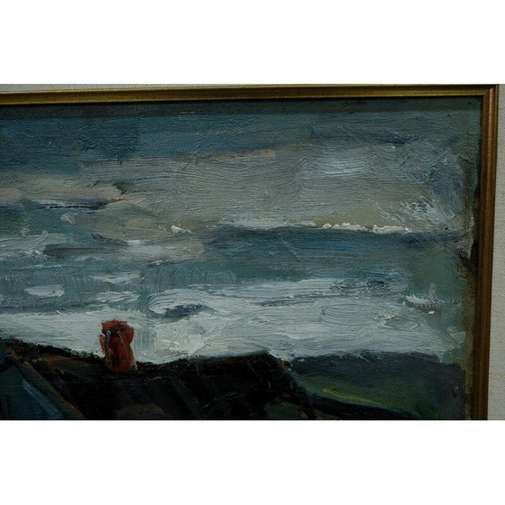 Image 1 of Zweeds vintage olieverfschilderij van John Börén, 1960