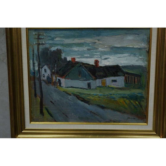 Image 1 of Zweeds vintage olieverfschilderij van John Börén, 1960