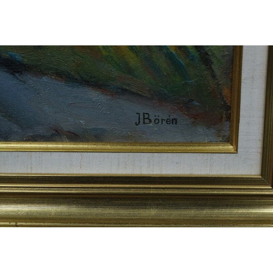Image 1 of Zweeds vintage olieverfschilderij van John Börén, 1960