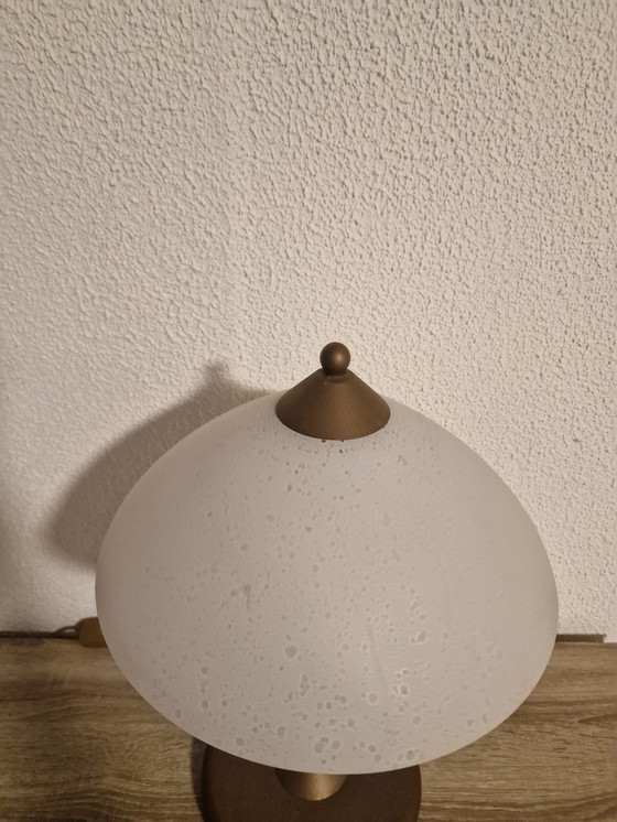 Image 1 of Vintage Italiaanse Glazen Mushroom Lamp