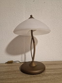 Vintage Italiaanse Glazen Mushroom Lamp