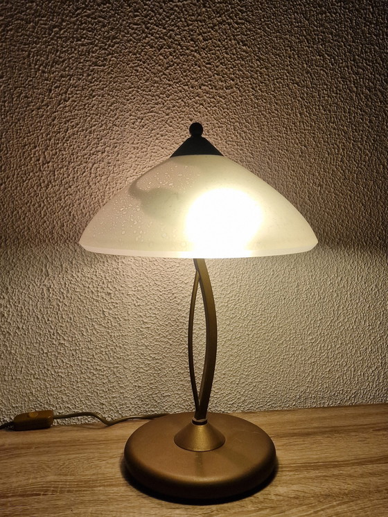 Image 1 of Vintage Italiaanse Glazen Mushroom Lamp