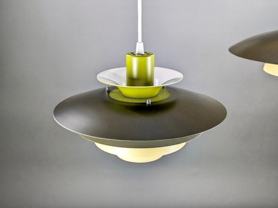 Image 1 of 3x Jeka Metaltryk Hanglampen