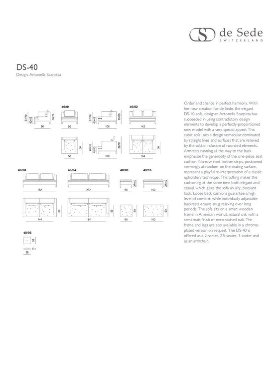 Image 1 of 2x De Sede Sofa's Ds40-04 Creme Wit Top Staat