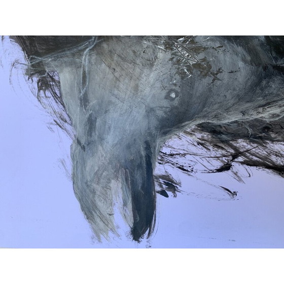 Image 1 of Vintage schilderij gezicht 2 door Lemmy Gonthier, 2014