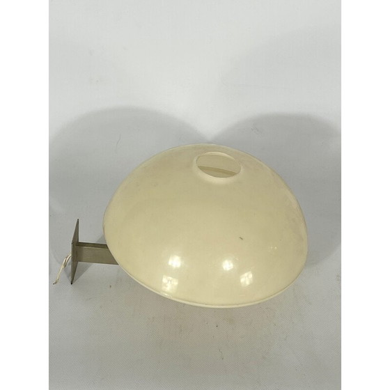 Image 1 of Vintage wandlamp in vernikkeld messing en kunststof, Italië 1960