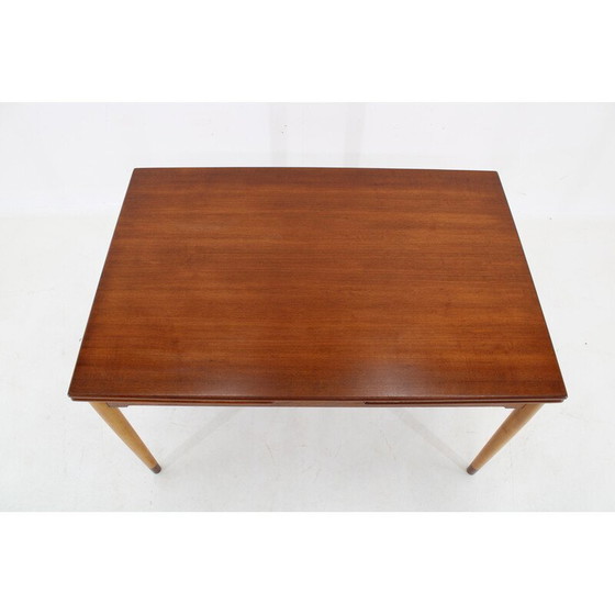 Image 1 of Vintage uitschuifbare teakhouten eettafel, Denemarken 1960