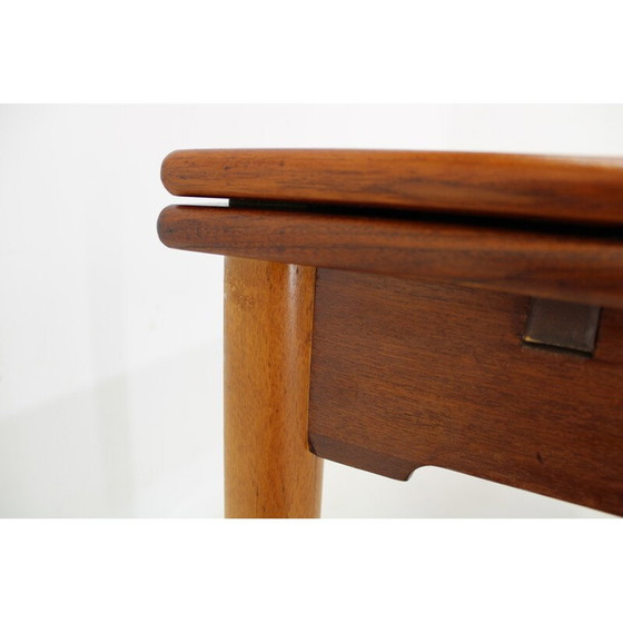 Image 1 of Vintage uitschuifbare teakhouten eettafel, Denemarken 1960