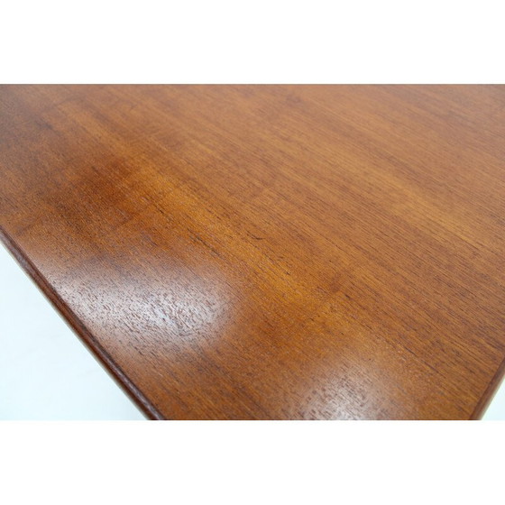 Image 1 of Vintage uitschuifbare teakhouten eettafel, Denemarken 1960