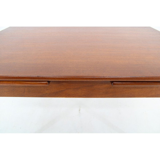 Image 1 of Vintage uitschuifbare teakhouten eettafel, Denemarken 1960