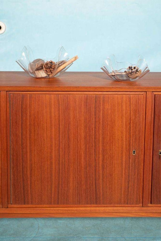 Image 1 of Vintage design gerenoveerd dressoir, 60s sideboard teak