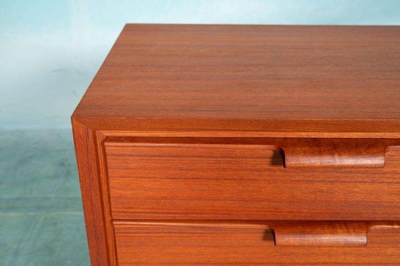 Image 1 of Vintage design gerenoveerd dressoir, 60s sideboard teak