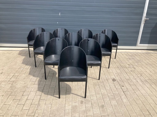 8X Originele, Gemerkte Aleph Driade Costes Stoelen Philippe Starck Topstaat!!