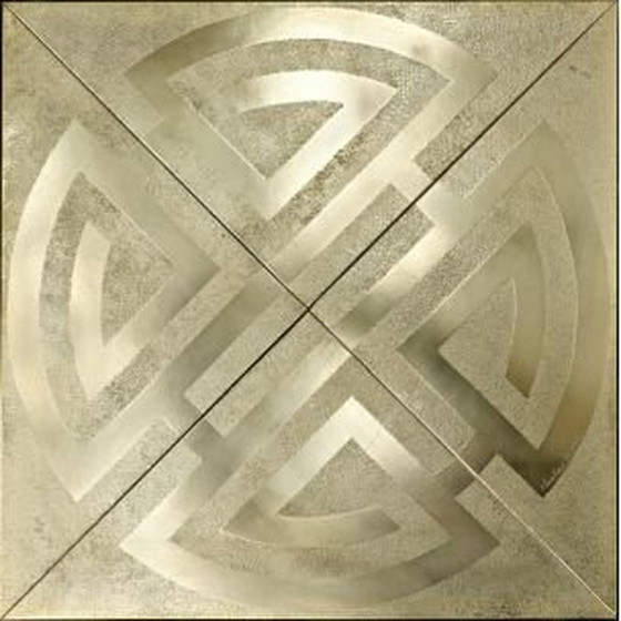 Image 1 of Vintage messing salontafel door Christian Krekels, België 1970