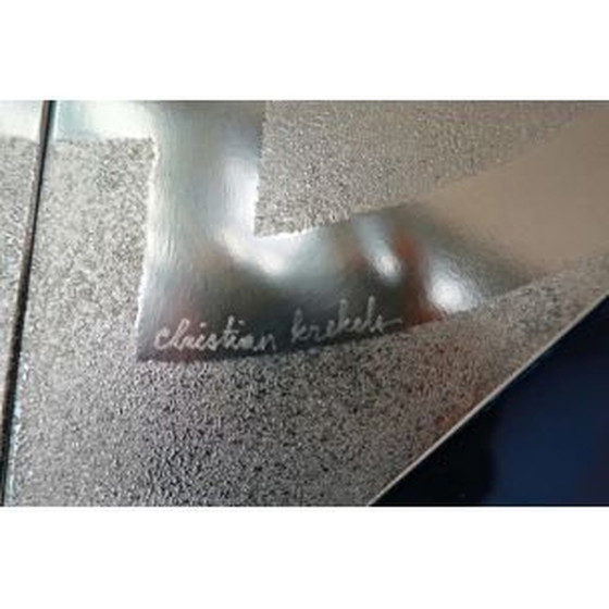 Image 1 of Vintage messing salontafel door Christian Krekels, België 1970