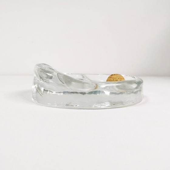 Image 1 of Vintage asbak van dik glas door Glasdesign Georgshutte, Duitsland 1970