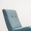 Jaren 50 Vintage Fauteuils met voetenbankje, gerestaureerd