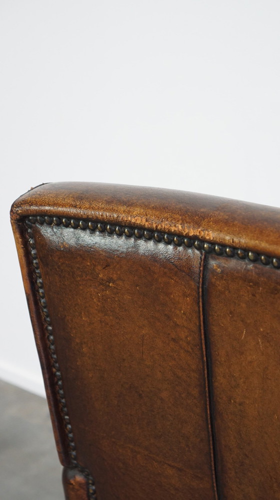 Image 1 of Vintage Schapenleren Armchair/ Fauteuil