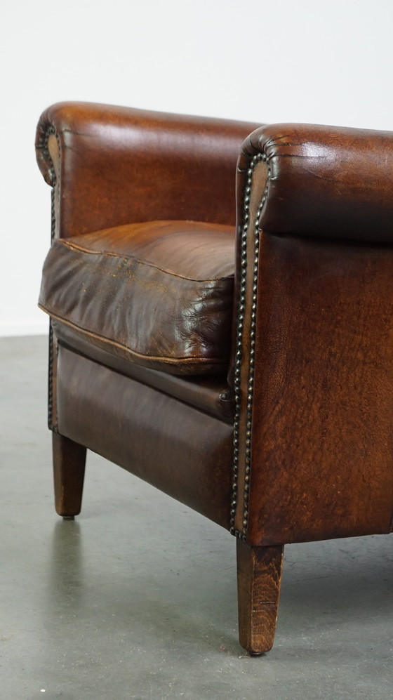 Image 1 of Vintage Schapenleren Armchair/ Fauteuil