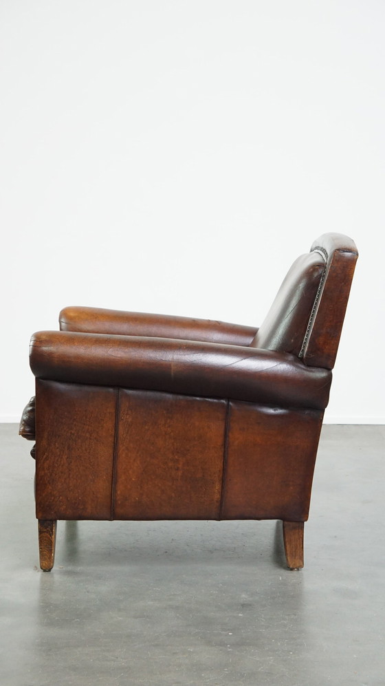 Image 1 of Vintage Schapenleren Armchair/ Fauteuil