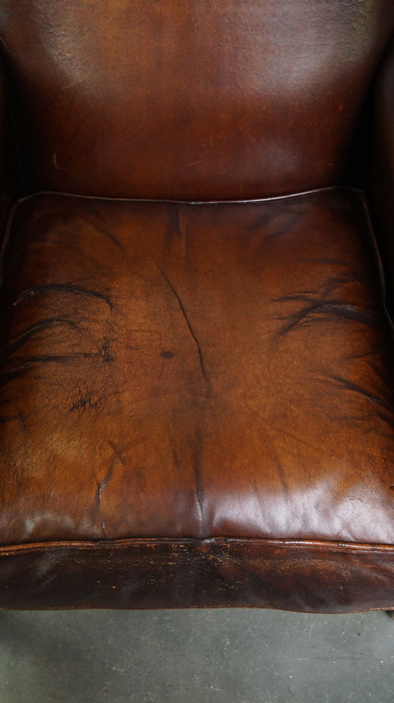 Image 1 of Vintage Schapenleren Armchair/ Fauteuil