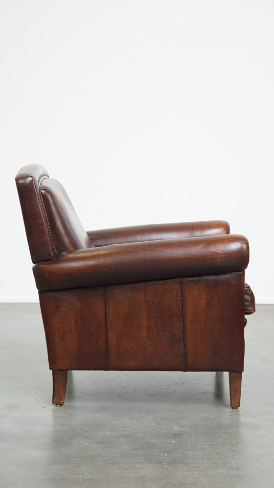 Image 1 of Vintage Schapenleren Armchair/ Fauteuil