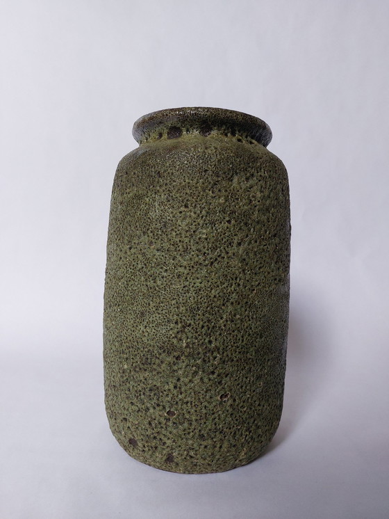 Image 1 of Mid-Century Green Vase