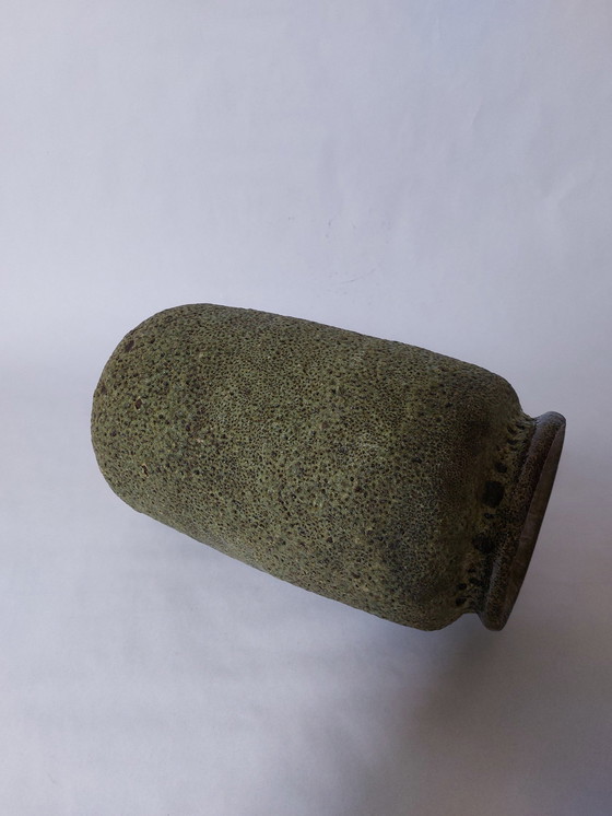 Image 1 of Mid-Century Green Vase