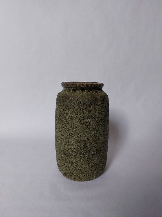 Image 1 of Mid-Century Green Vase