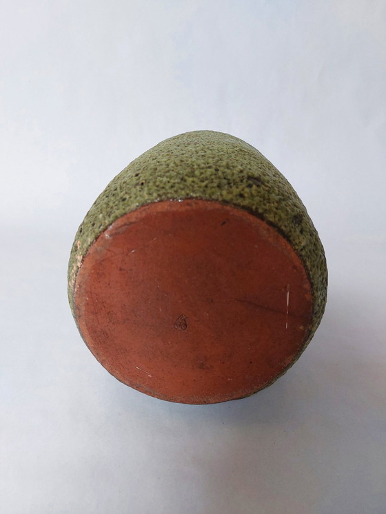 Image 1 of Mid-Century Green Vase