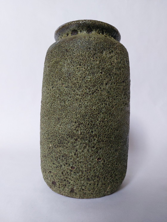 Image 1 of Mid-Century Green Vase