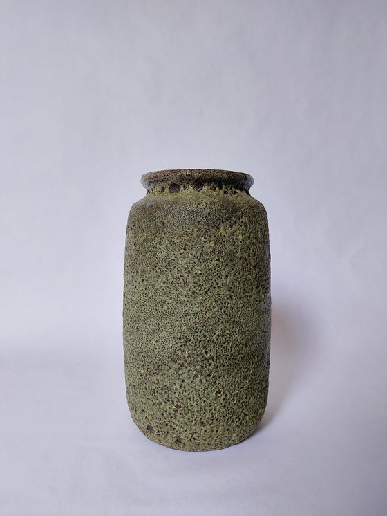 Image 1 of Mid-Century Green Vase