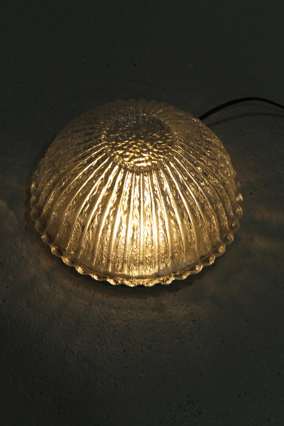 Image 1 of Vintage Plafondlamp, Wandlamp - Glashütte Limburg, Jaren '70