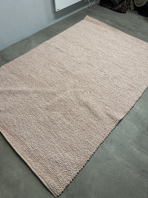 Wollen vloerkleed Brink en Campman Halo Pebble zacht Roze 170x230