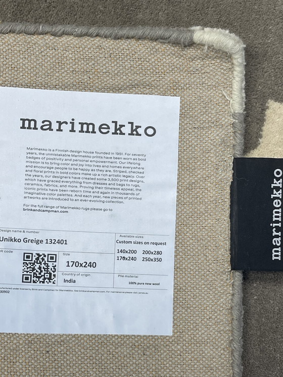 Image 1 of Brink & Campman Marimekko Unikko Greige Tapijt